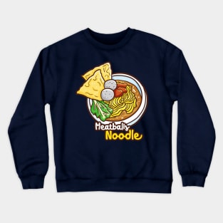 Meatballs Noodle Crewneck Sweatshirt